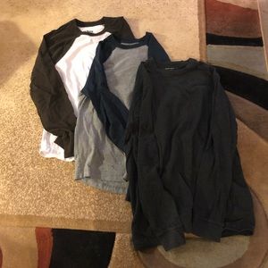 Three long sleeve baseball shirts